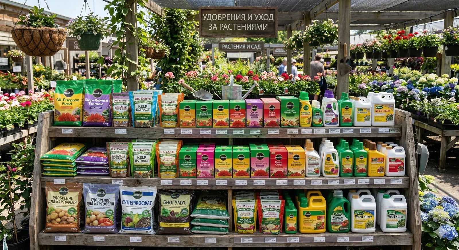 Препараты, уход за растениями