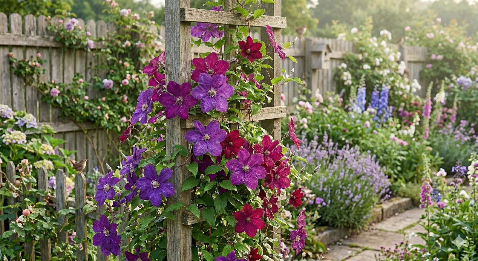 Клематисы для начинающих: неприхотливые сорта и уход