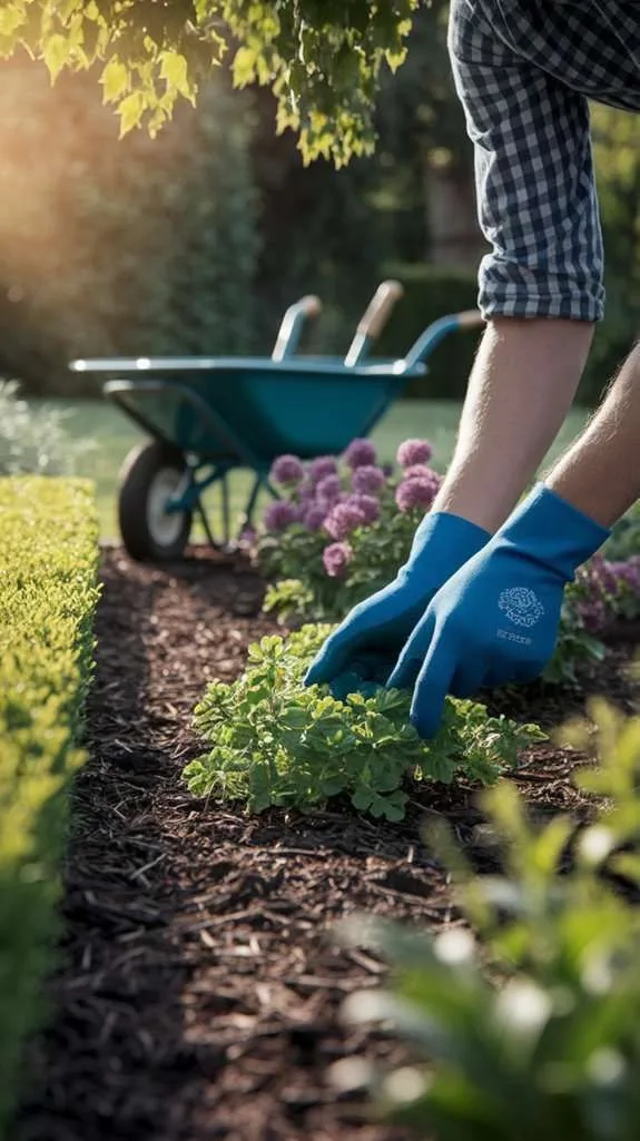 Посадка деревьев и кустарников, цветов